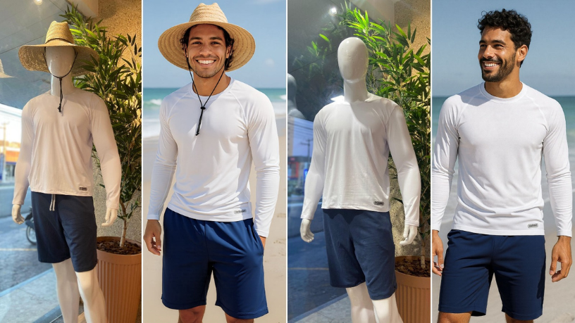 Produzir imagens profissionais ficou mais simples com o FotoModel — sem estúdio, sem equipe.