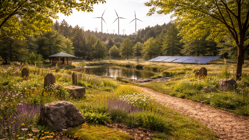 Tiago Schietti destaca a sustentabilidade na gestão de cemitérios como compromisso com o futuro.